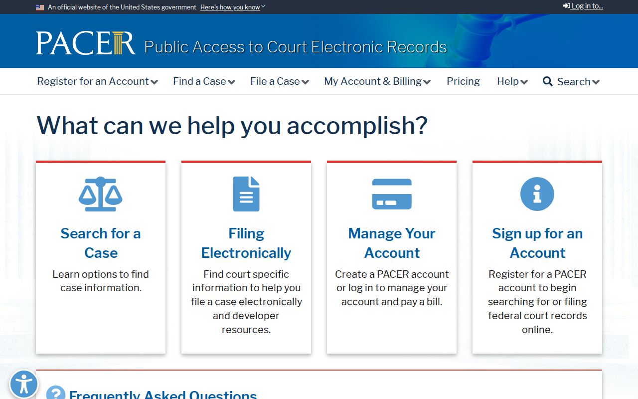 Wyoming County federal criminal court case access through PACER